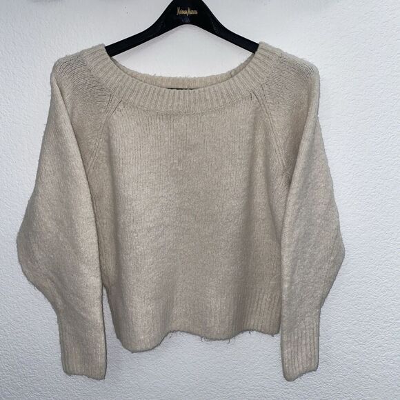 Victoria's Secret fuzzy boat neck boxy sweater size small - Picture 5 of 13